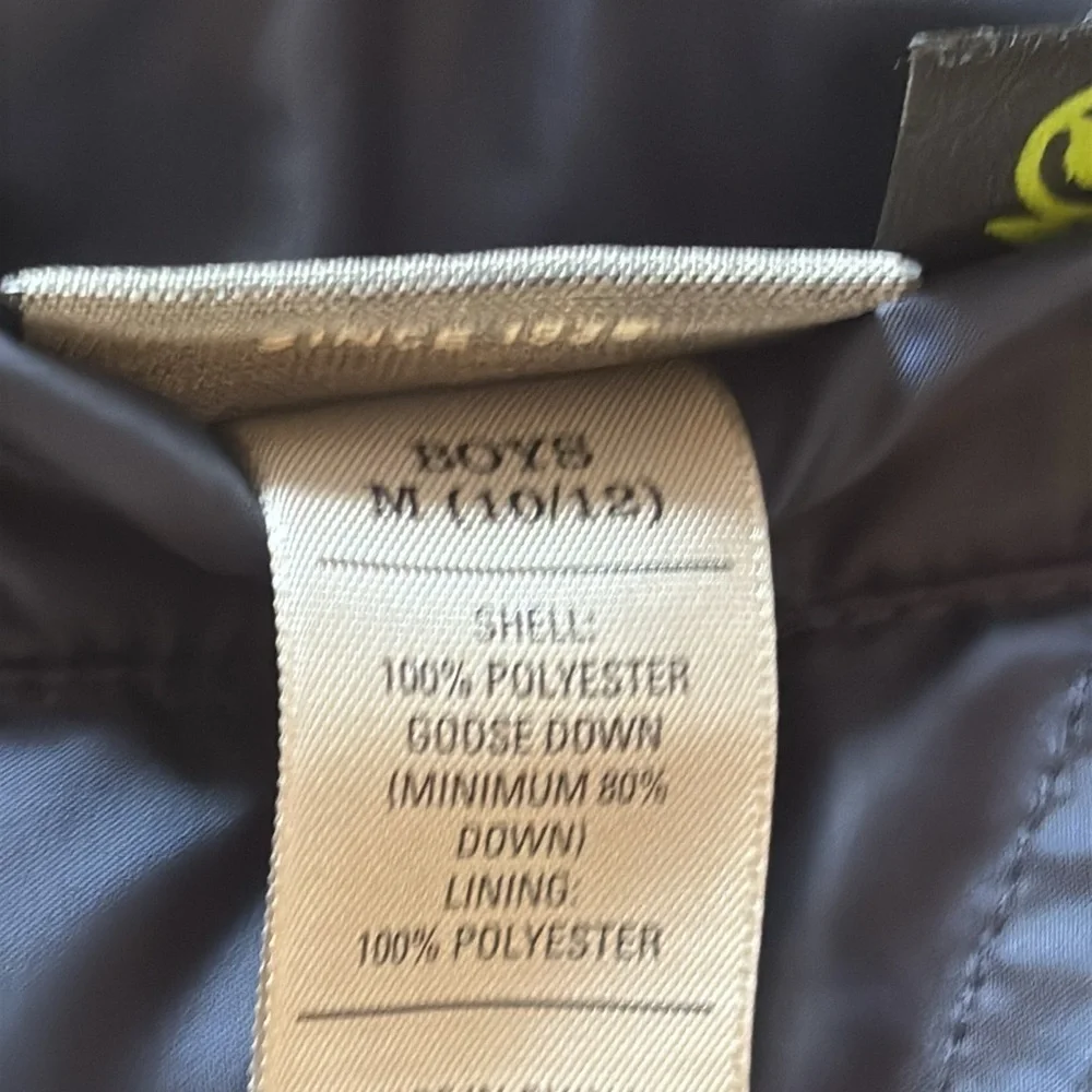 REI Kids Orange and Navy Reversible Down Puffer Vest